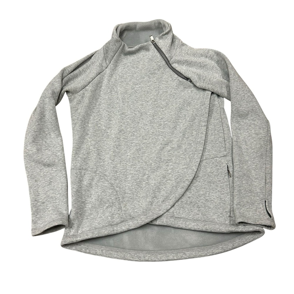 Athleta Cozy Karma 1/4 Zip Sweatshirt Women's XS‎ Gray Pullover Athleisure